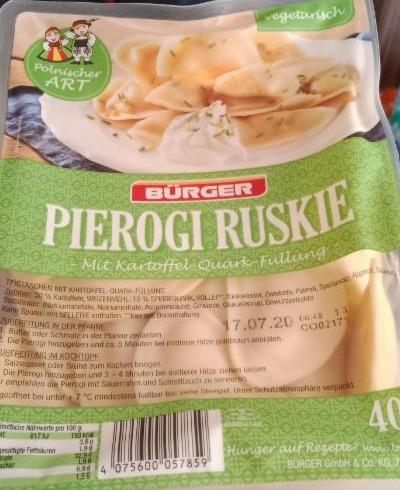Fotografie - Pierogi ruskie mit kartoffel-quark-füllung Bürger