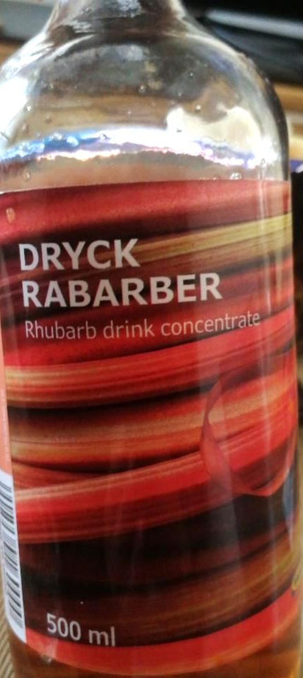 Fotografie - Dryck rabarber rhubarb drink concentrate Ikea Food