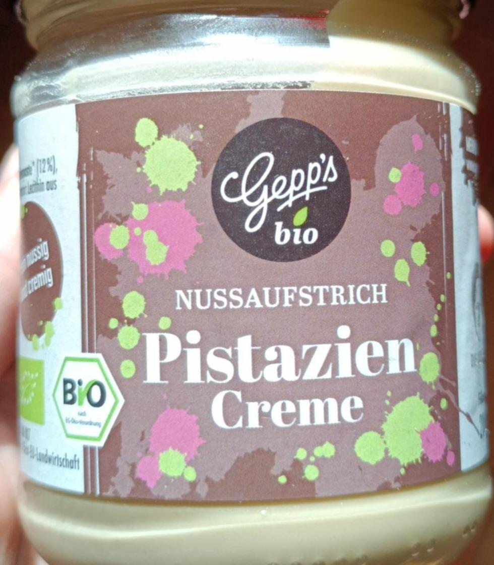 Fotografie - Bio Nussaufstrich Pistazien Creme Gepp's