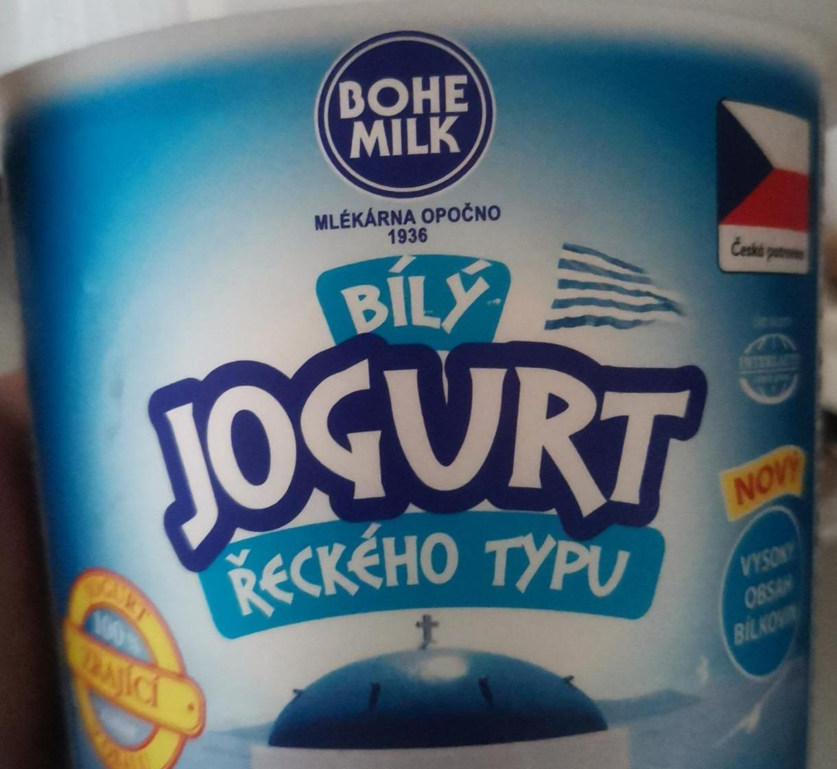 Fotografie - Bílý jogurt řeckého typu Bohemilk
