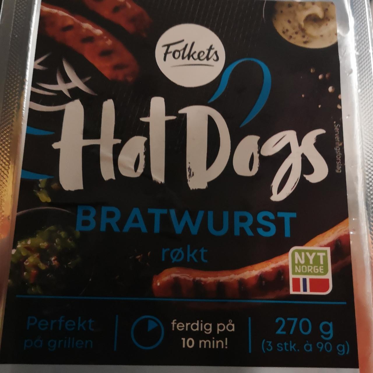 Fotografie - Hot Dogs Bratwurst røkt Folkets
