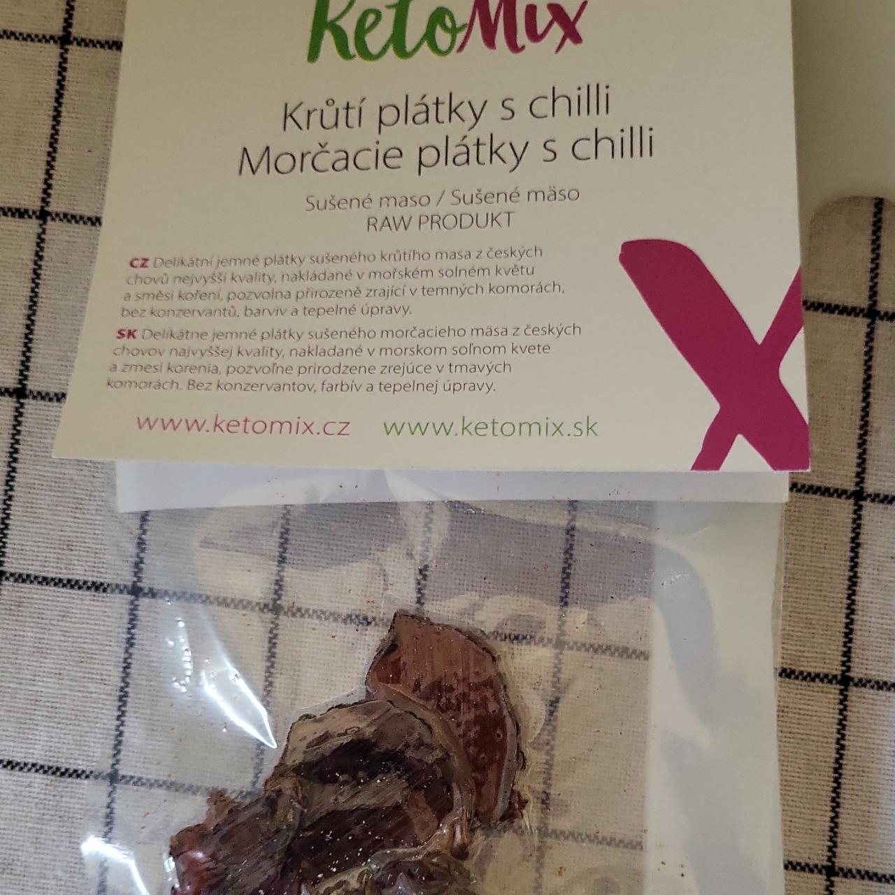 Fotografie - Krůtí plátky s chilli sušené maso Ketomix