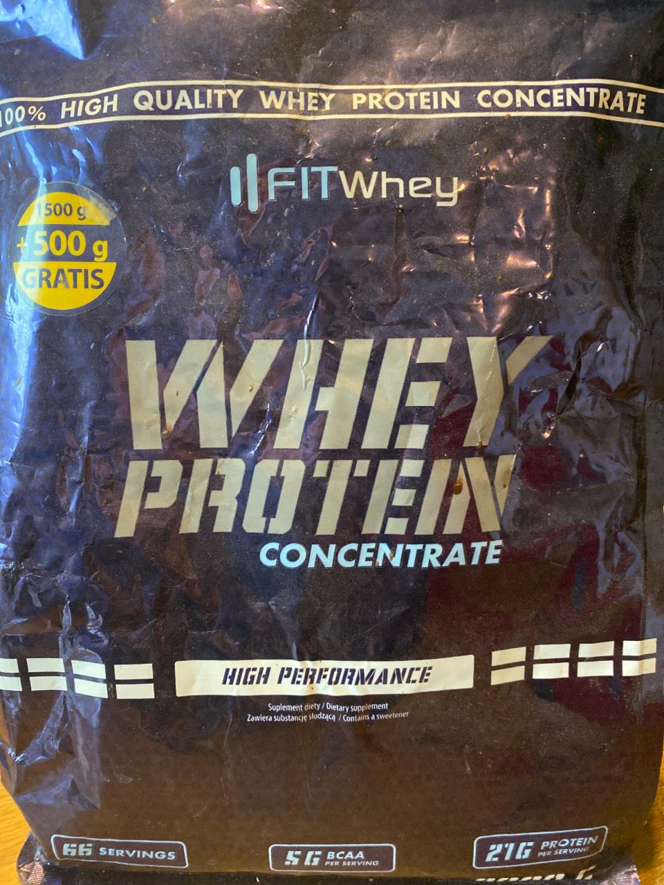 Fotografie - Whey Protein Concentrate FitWhey