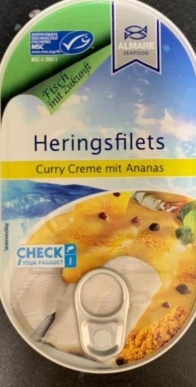 Fotografie - Heringsfilets in Curry-Ananas Creme, Rügen Juwel