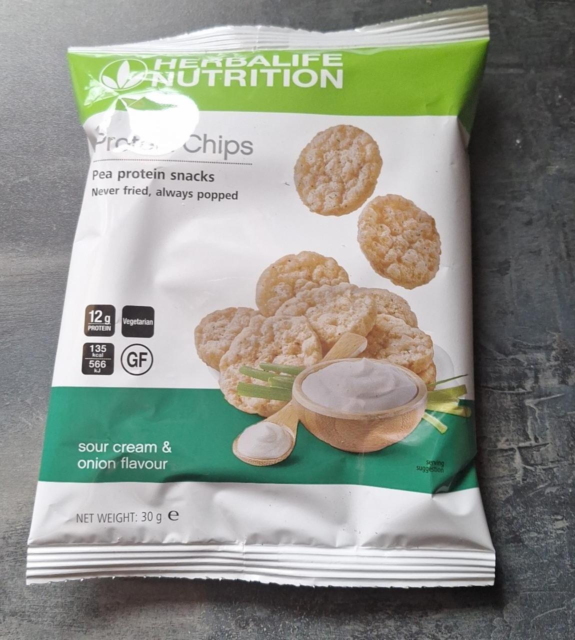 Fotografie - Protein Chips sour cream & onion flavour Herbalife Nutrition