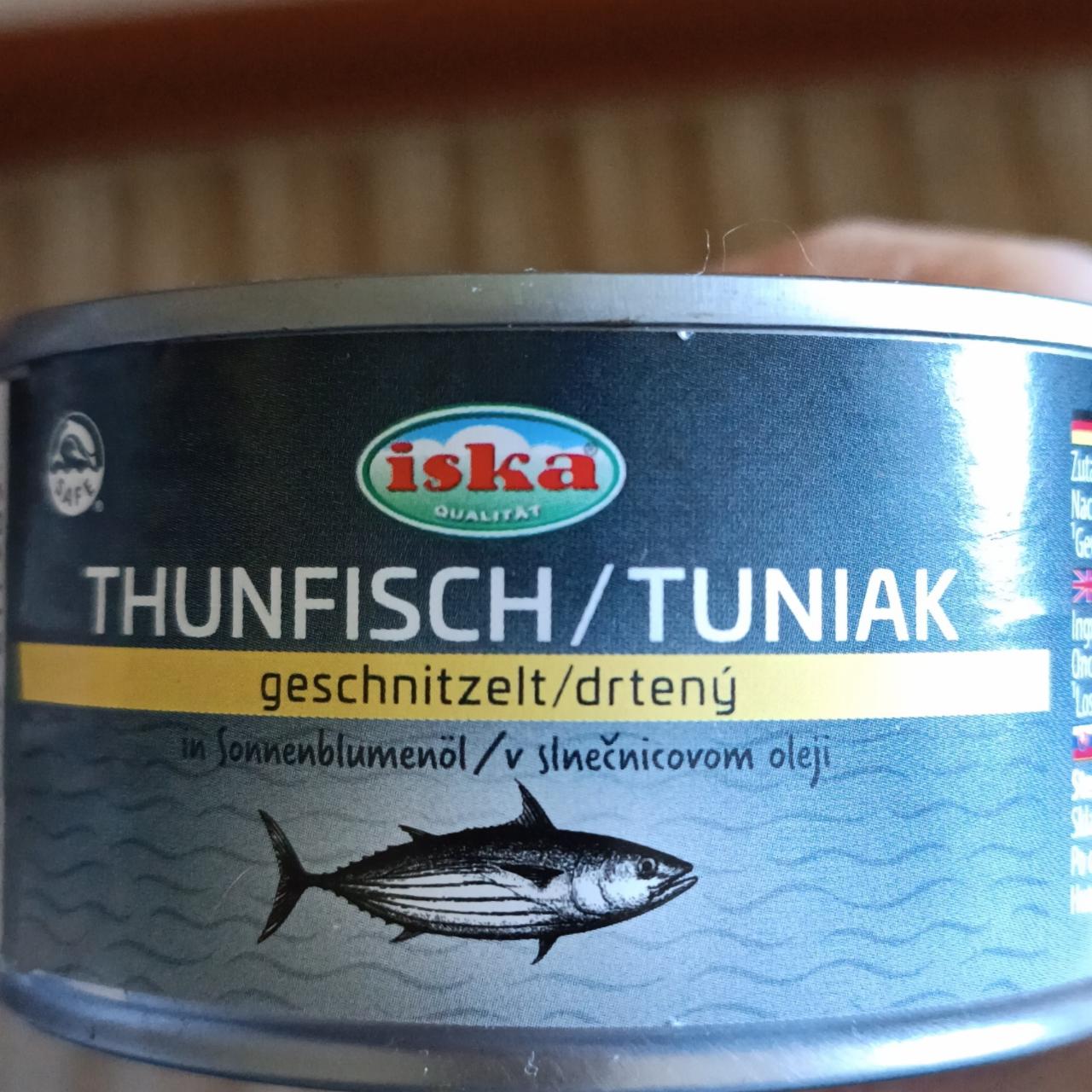 Fotografie - Thunfisch geschnitzelt in Sonnenblumenöl Iska