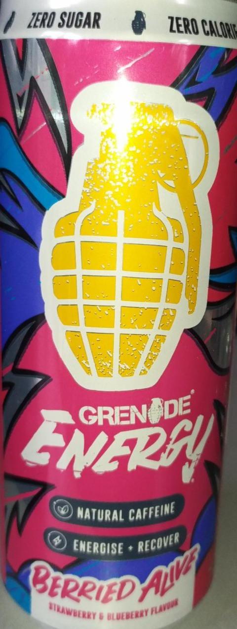 Fotografie - Grenade energy strawberry and blueberry flavour