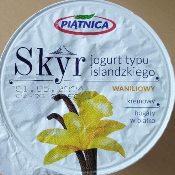 Fotografie - Skyr jogurt typu islandzkiego waniliowy Piatnica
