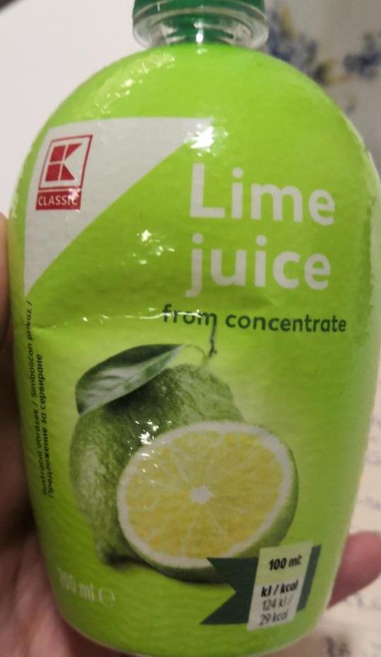 Fotografie - Lime Juice from concentrate K-Classic