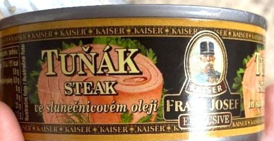 Fotografie - Tuna steak in sunflower oil (tuňák steak ve slunečnicovém oleji) Kaiser Franz Josef