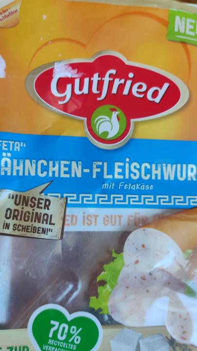 Fotografie - Hähnchen-Fleischwurst mit Fetakäse Gutfried