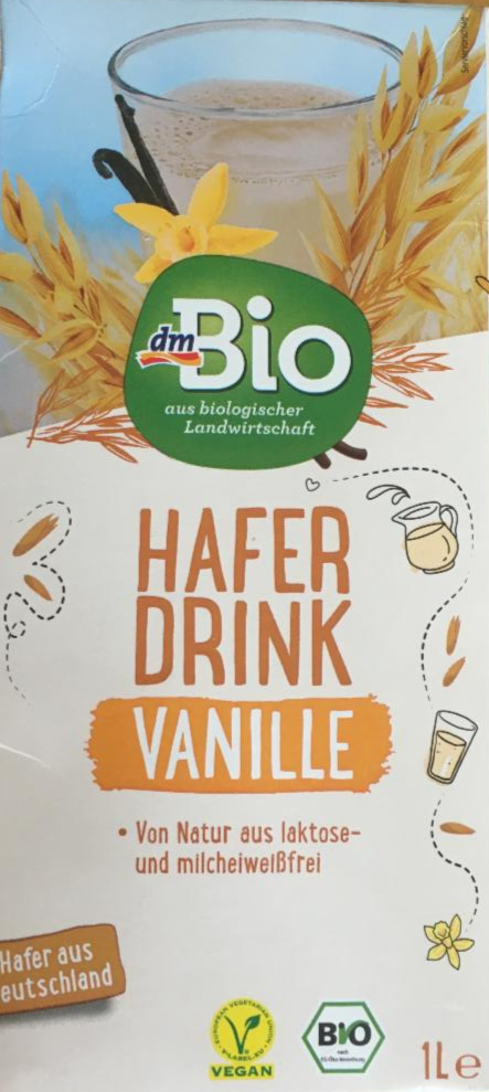 Fotografie - ovesný nápoj vanilka dmBio