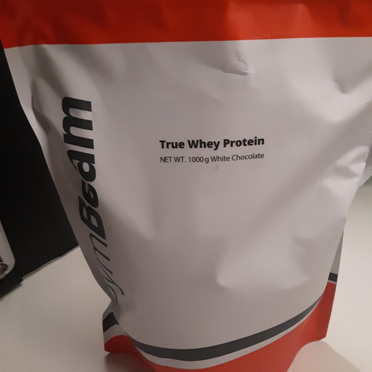 Fotografie - True whey protein White chocolate GymBeam