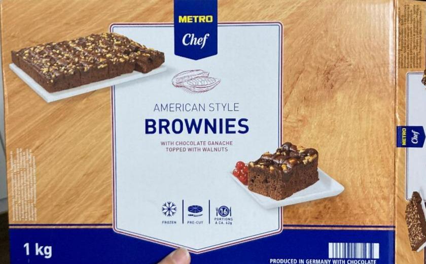 Fotografie - American style brownies Metro Chef