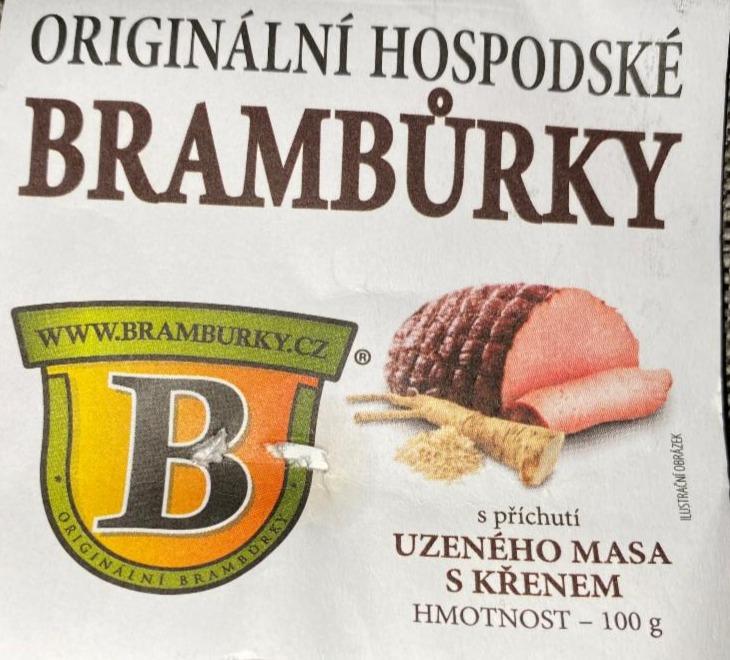Fotografie - Originální hospodské brambůrky Uzené maso s křenem Bramburky.cz