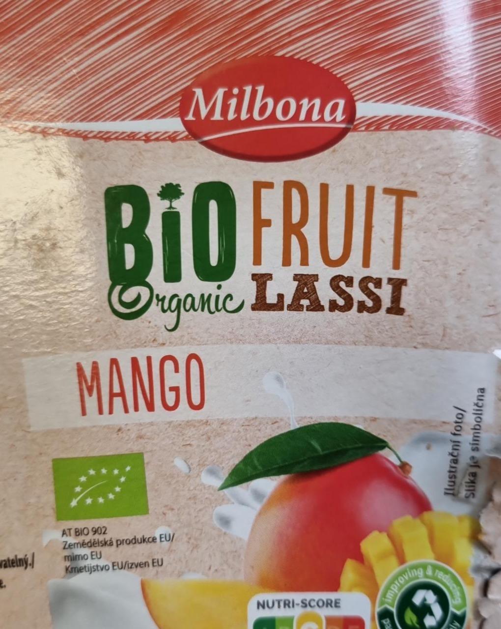 Fotografie - Bio Organic Fruit Lassi Mango Milbona