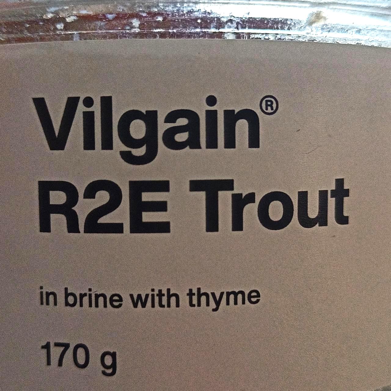 Fotografie - R2E Trout in brine with thyme Vilgain