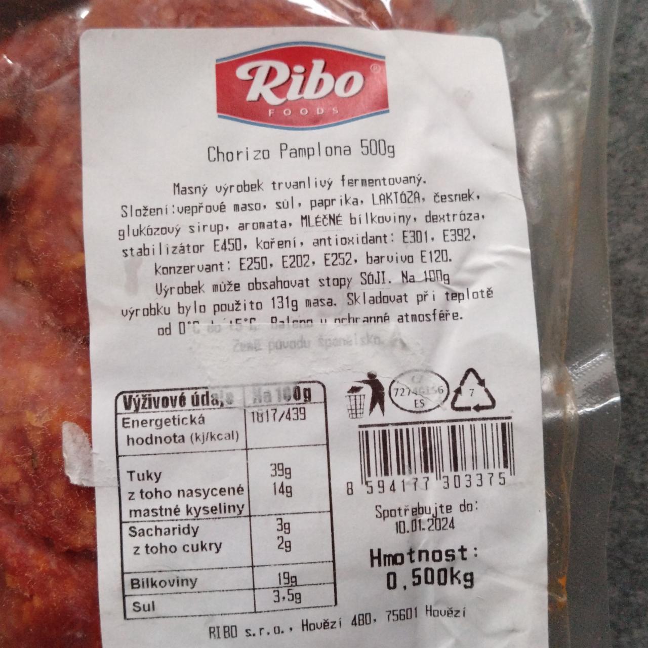 Fotografie - Chorizo Pamplona Ribo foods