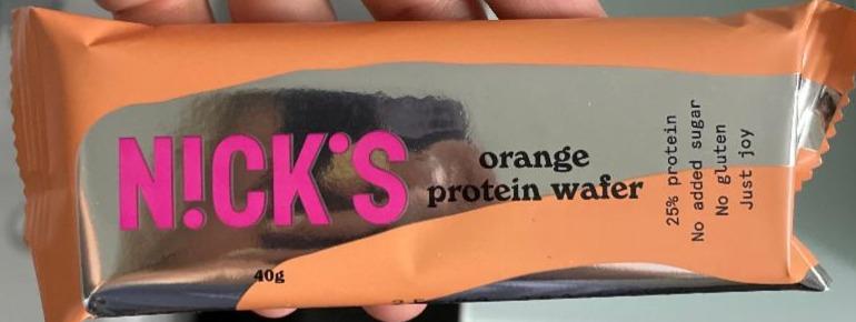 Fotografie - Orange Protein Wafer N!CK'S