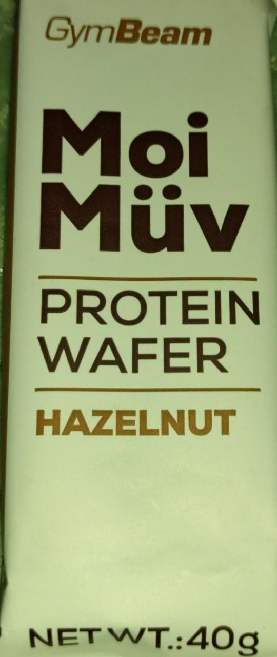 Fotografie - MoiMuv protein wafer hazelnut GymBeam