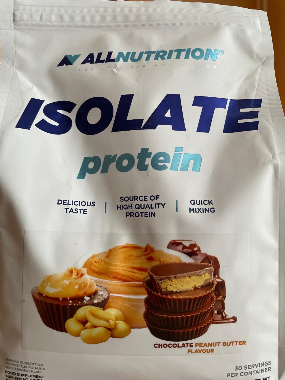 Fotografie - Isolate protein Caramel salted/Peanut butter Allnutrition
