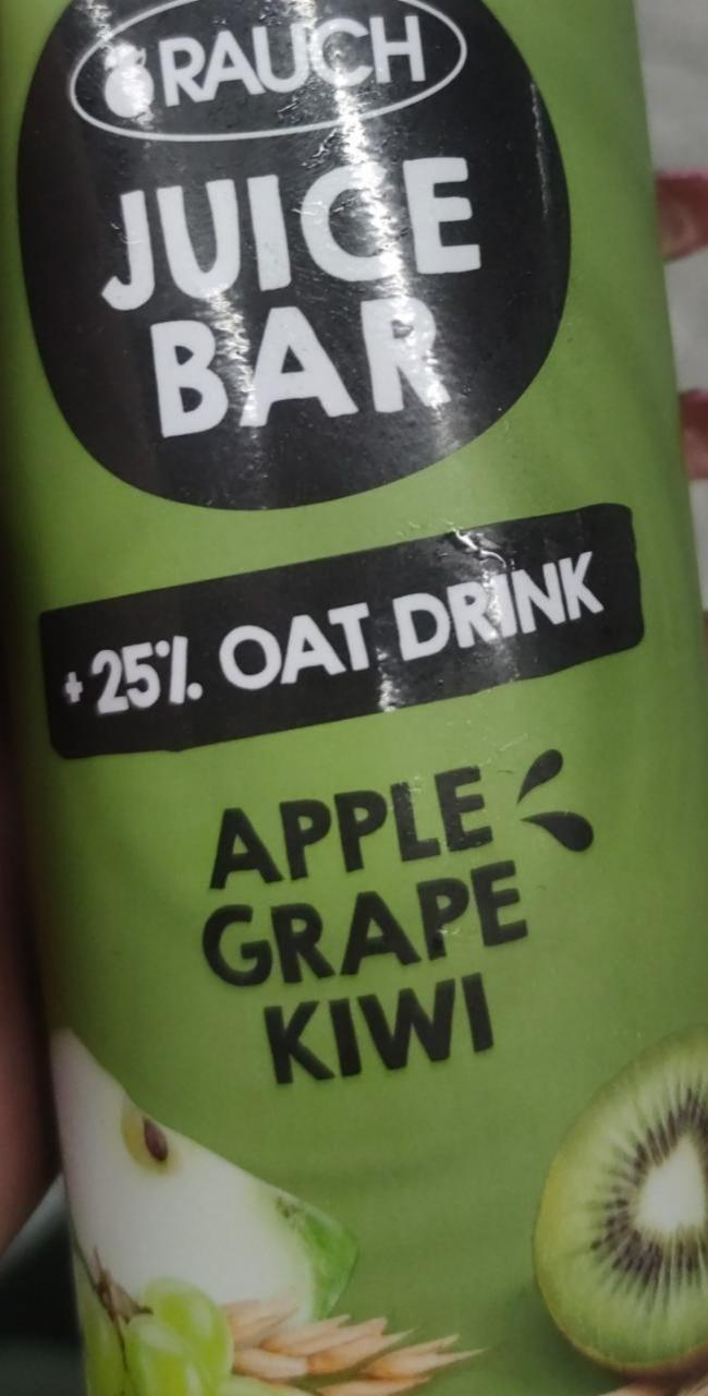Fotografie - Juice bar 25% oat drink Apple Grape Kiwi Rauch