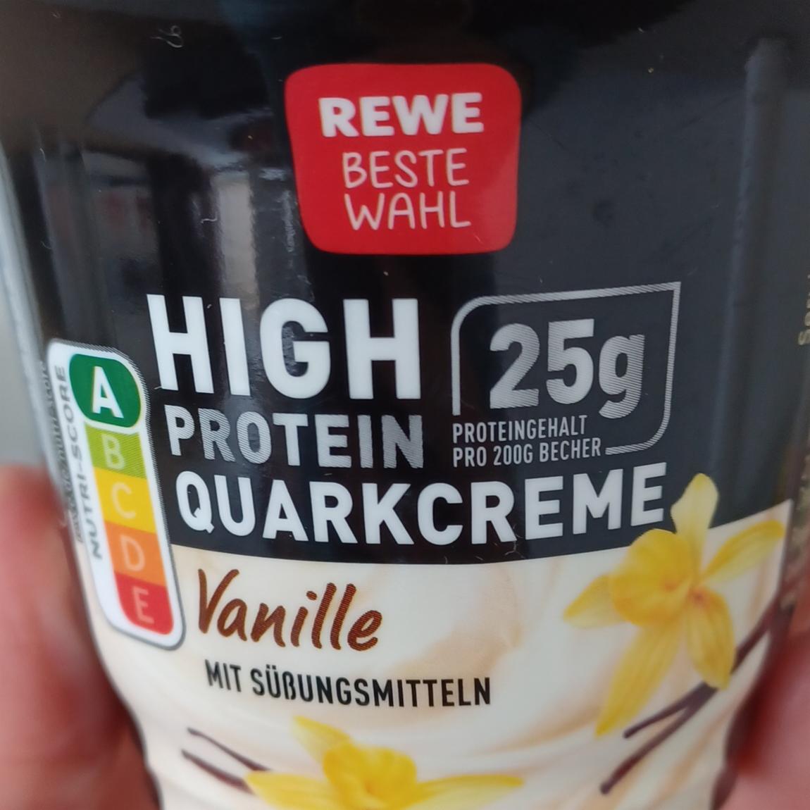 Fotografie - High Protein Quarkcreme Vanille REWE Beste Wahl