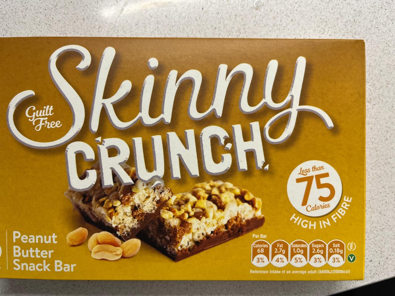 Fotografie - Crunch peanut butter snack bar Skinny