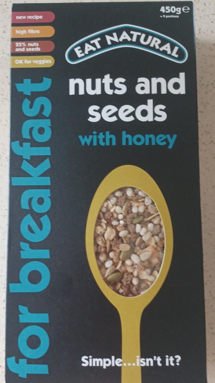 Fotografie - Nuts and seeds with honey Eat Natural