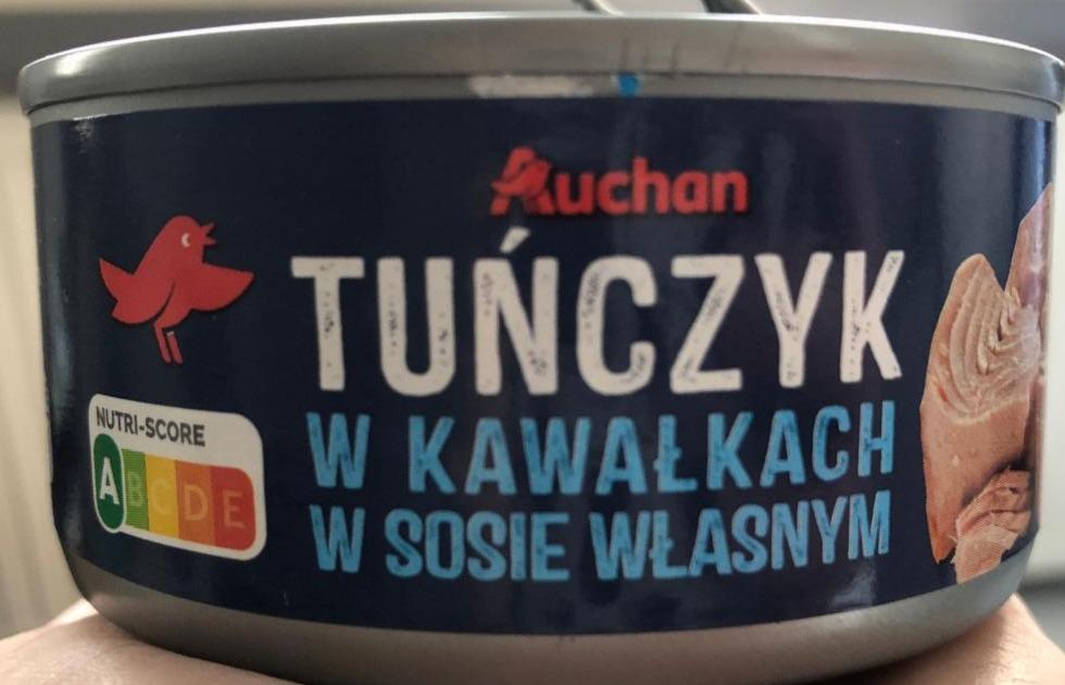 Fotografie - Tuńczyk w kawałkach w sosie własnym Auchan