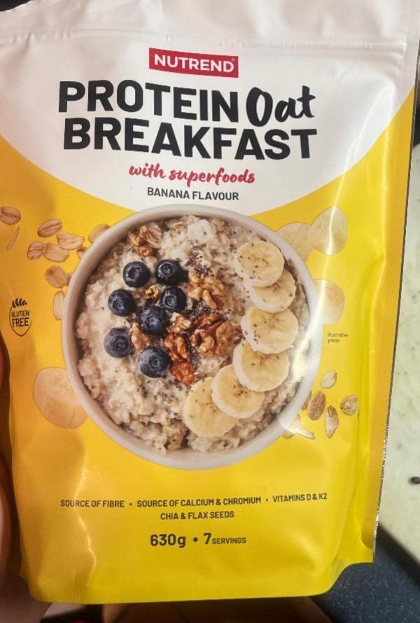 Fotografie - Protein Oat Breakfast with superfoods Banana flavour Nutrend