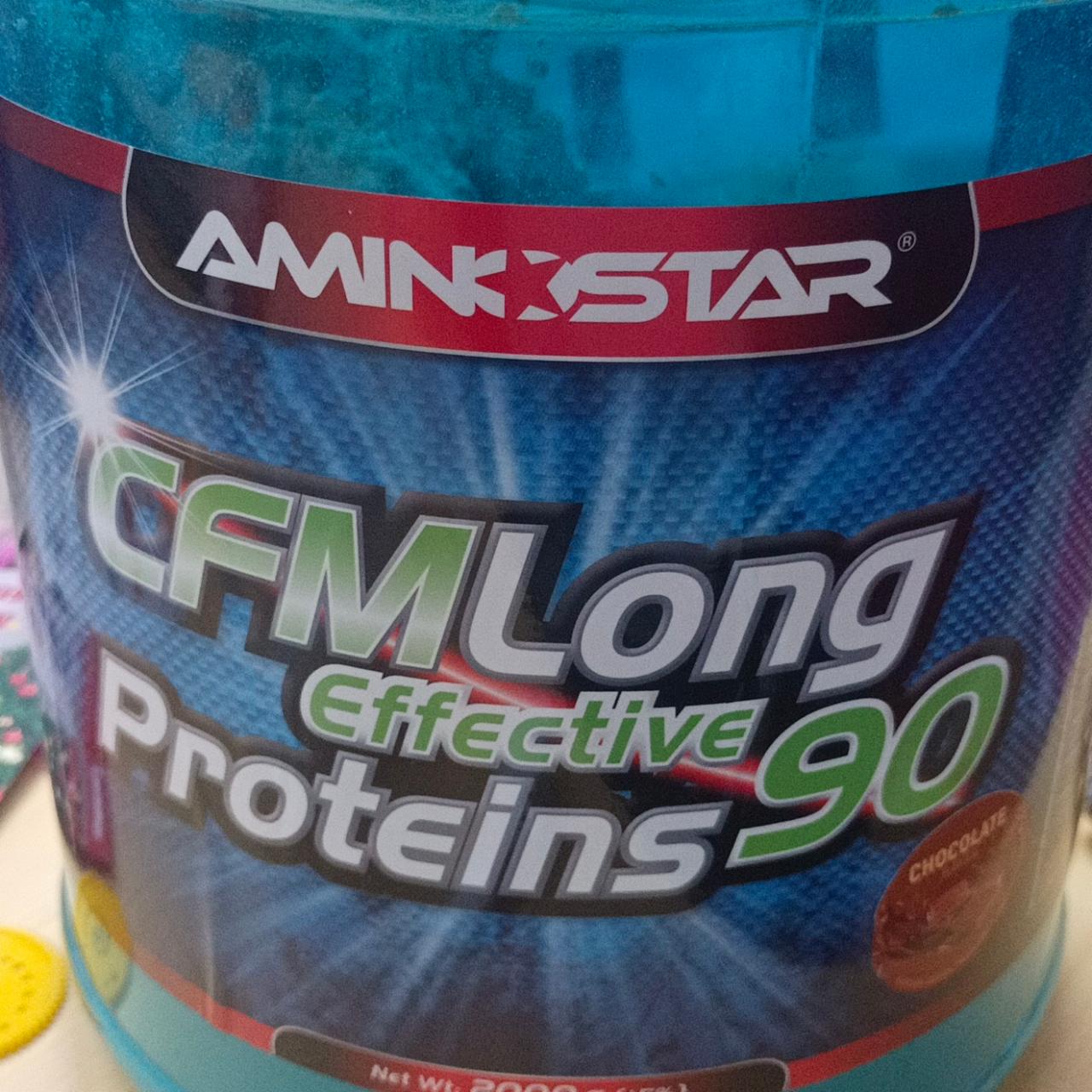 Fotografie - CFMLong Effective Proteins 90 Chocolate Aminostar