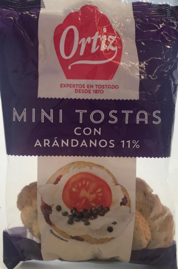 Fotografie - Mini tostas con arándanos 11% Ortiz