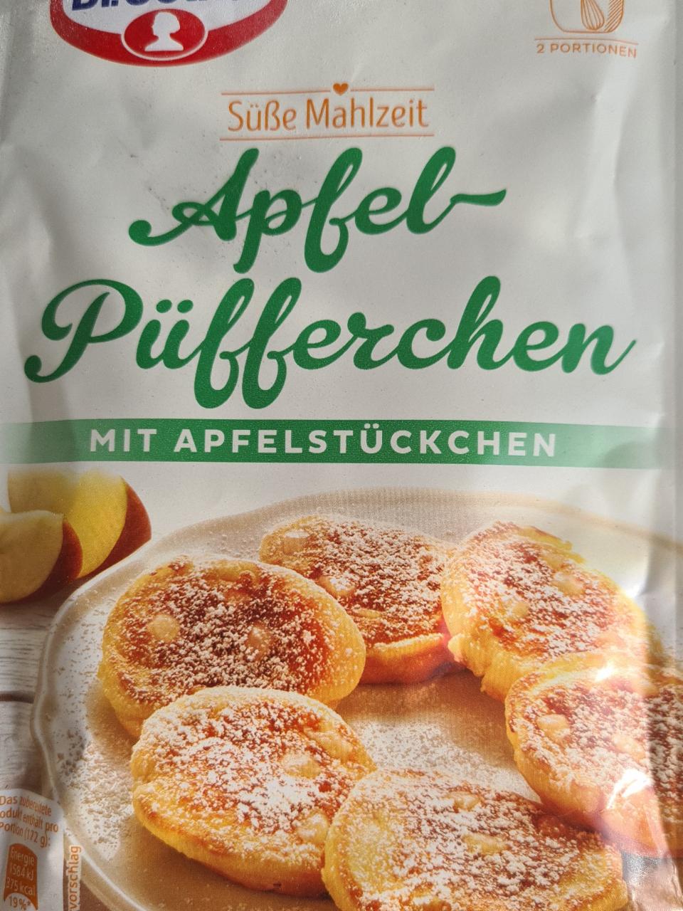 Fotografie - Apfel-Puefferchen mit Apfelstückchen Dr.Oetker