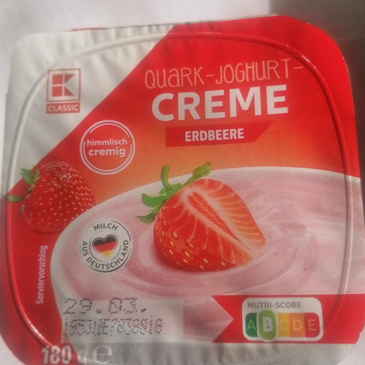 Fotografie - Quark-joghurt-creme Erdbeere K-Classic