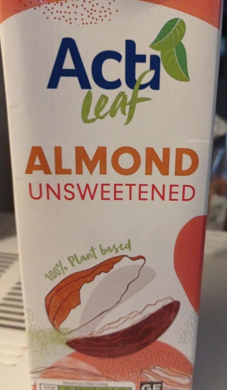Fotografie - Almond Unsweetened Drink Acti Leaf