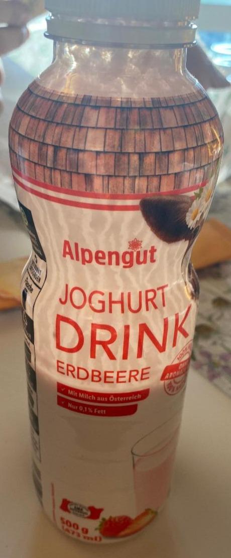 Fotografie - Joghurt Drink Erdbeere Alpengut