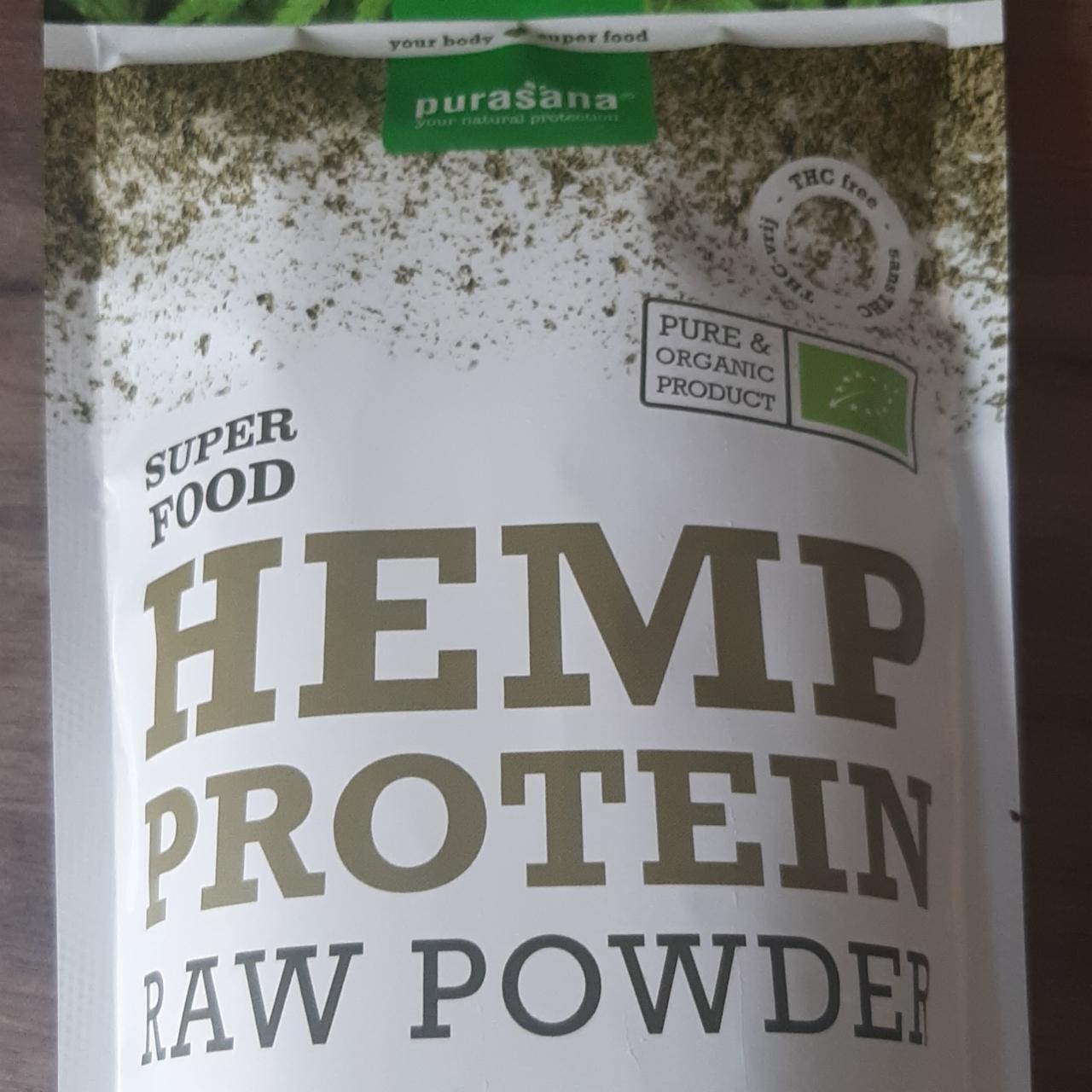 Fotografie - Bio Hemp Protein Raw Powder Purasana