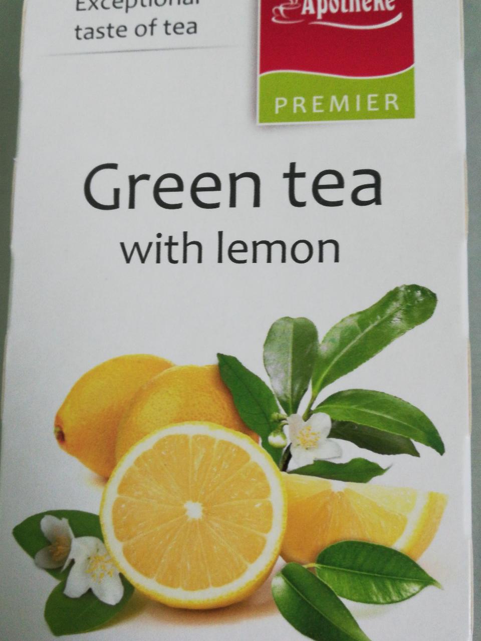 Fotografie - Green tea with lemon Apotheke Premier