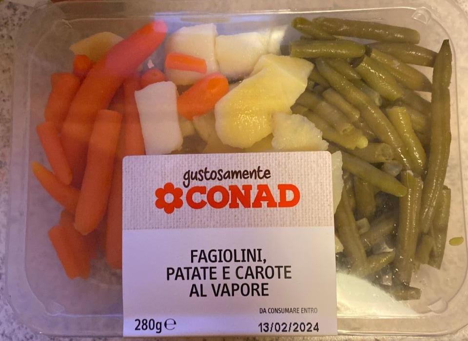 Fotografie - Fagiolini, Patate e carote al vapore Conad