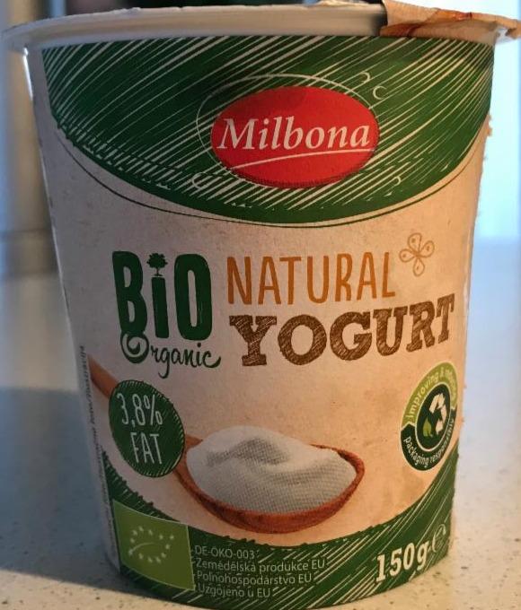 Fotografie - Bio organic natural yogurt Milbona