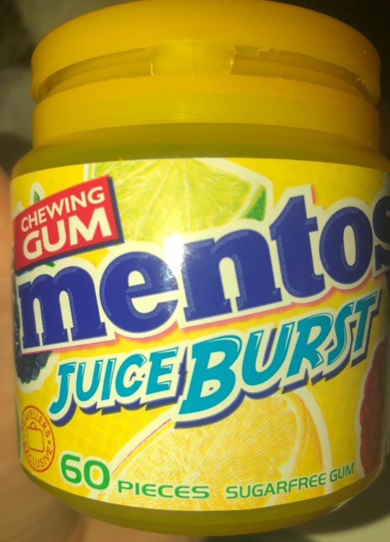Fotografie - Chewing Gum Juice Burst Yellow sugarfree Mentos
