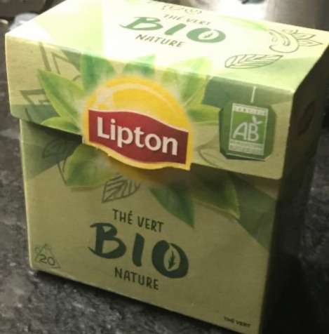 Fotografie - Zelený čaj bio pyramidy Lipton