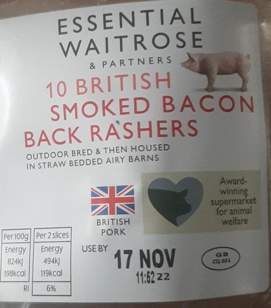 Fotografie - Britský smoked Bacon Waitrose & Partners