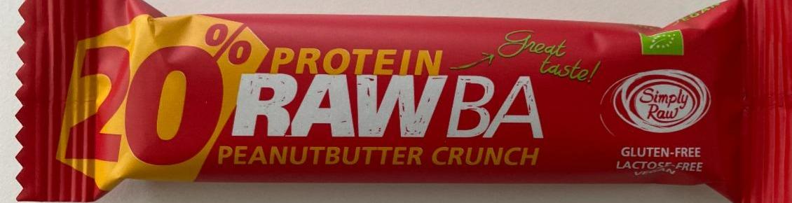 Fotografie - Simply Raw Organic 20% Protein RawBa Peanutbutter Crunch