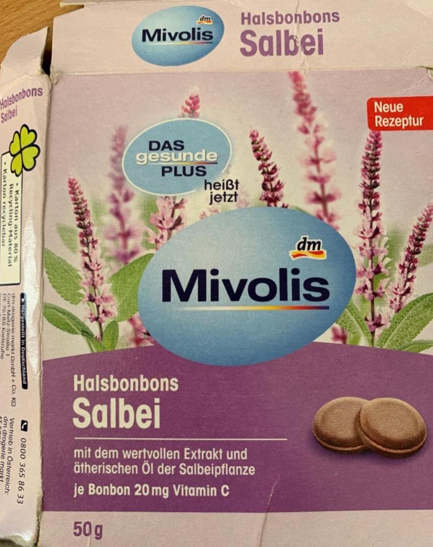 Fotografie - Halsbonbons Salbei mit Vitamin C Mivolis