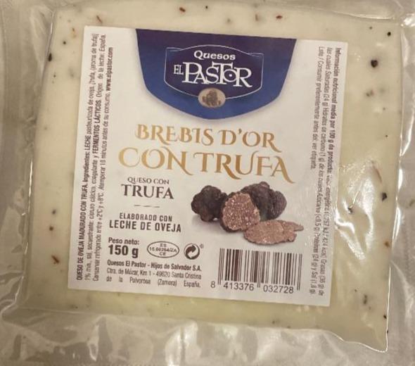 Fotografie - Brebis d´or con trufa (ovčí sýr s lanýžem) Quesos el Pastor