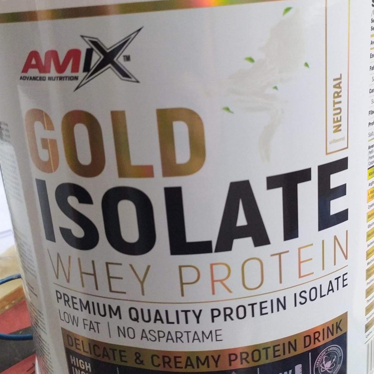 Fotografie - Gold Whey Protein Isolate Neutral Amix