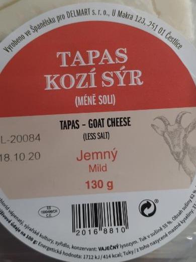Fotografie - Tapas kozí sýr jemný Delmart