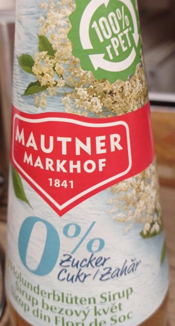Fotografie - Sirup 0% cukr Bezový květ Mautner Markhof